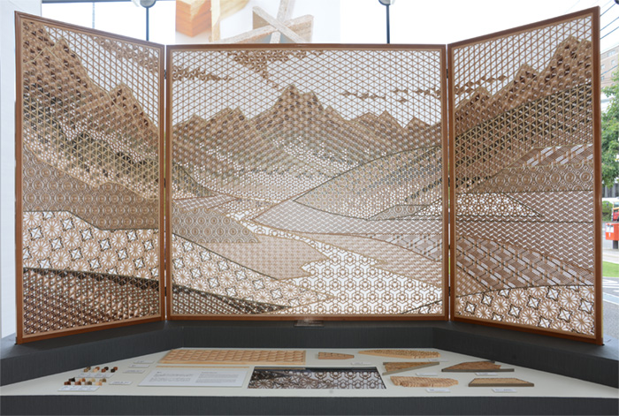 組子屏風(Heiko Folding Screen)