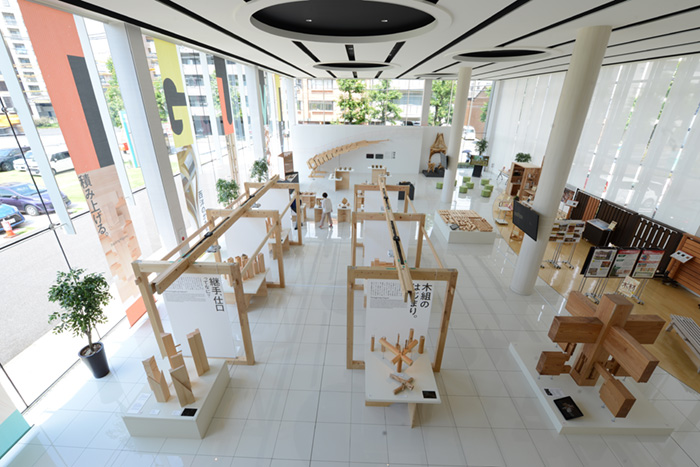 2樓的木組展全景(Panoramic view from 2nd floor)
