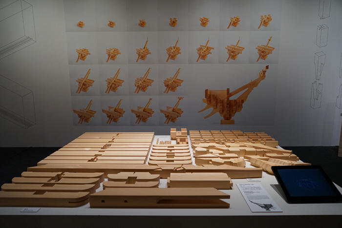 圓覺寺舍利殿組裝物原尺寸模型(Engakuji-Temple Shariden Interlocking Bracket Complex Full Scale Model)